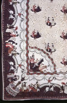 Bedspread, Portugal, 1800/25. Creator: Unknown