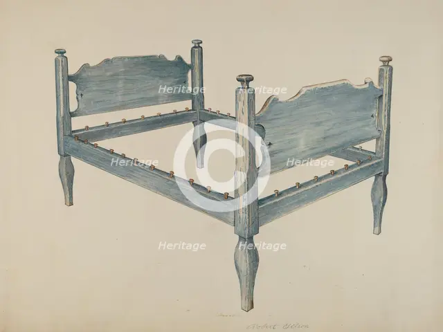 Bedstead, 1935/1942. Creator: Robert Gilson.