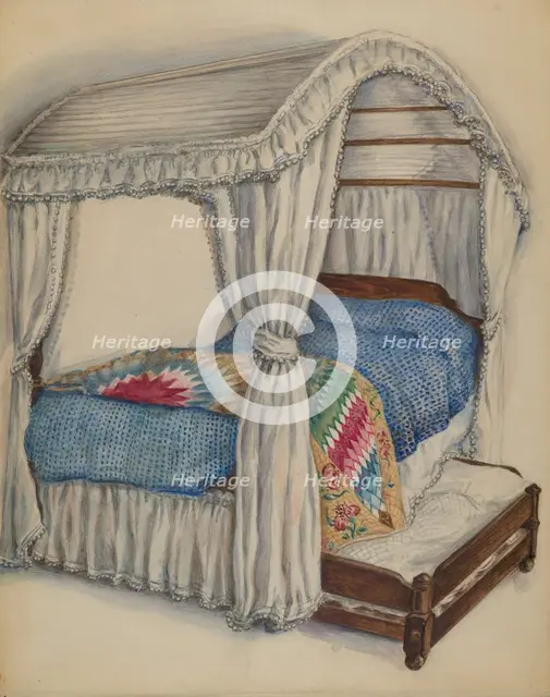 Bedstead, 1936. Creator: Irene Malawicz.