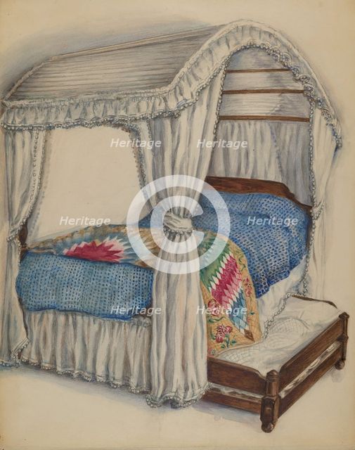 Bedstead, 1936. Creator: Irene Malawicz.