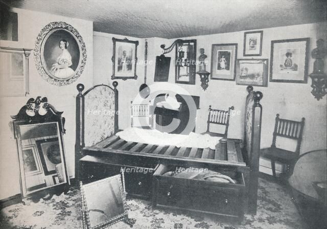 'Bedstead and Furniture of the Room Occupied by Princess Victoria at Broadstairs', c1899, (1901). Artist: Swaine & Co.