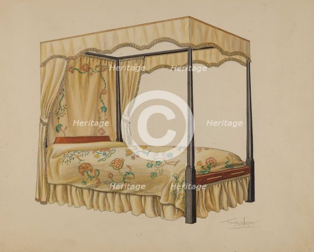 Bedstead, c. 1936. Creator: Frank Wenger.