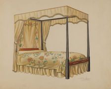 Bedstead, c. 1936. Creator: Frank Wenger