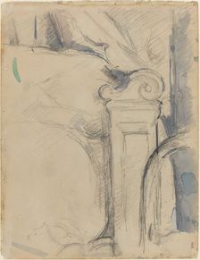 Bedpost [verso], c. 1895. Creator: Paul Cezanne