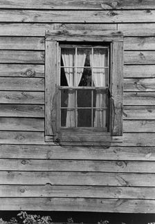 Bedroom window of Bud Fields home, Hale County, Alabama, 1936. Creator: Walker Evans