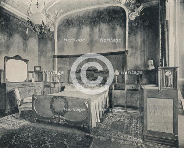 'Bedroom with Furniture in Walnut and Citron Wood', 1915. Artists: Eugenio Quarti, Unknown.