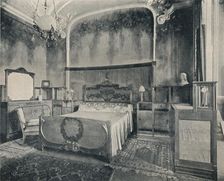 Bedroom with Furniture in Walnut and Citron Wood 1915. Artists: Eugenio Quarti, Unknown