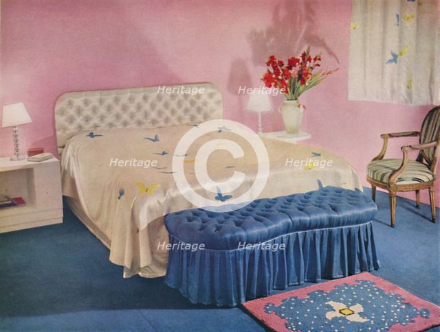 'Bedroom Designed by Green and Abbott, Ltd.', 1939. Artist: Unknown.