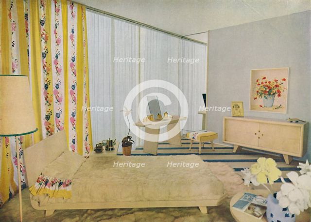 'Bedroom Designed by Suzanne Guiguichon', 1939. Creator: Unknown.