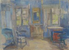 Bedroom, Einabu in Folldal, 1920. Creator: Harriet Backer