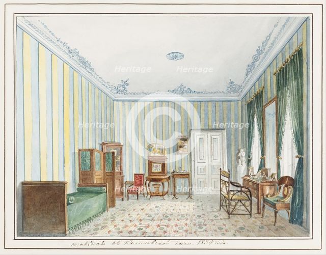 Bedroom in a Country Dacha. Artist: Anonymous  