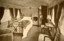 Bedroom, King's Saloon, London and North Eastern Railway 1930. Creator: Unknown