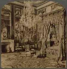 Bedroom of Catherine de Medicis, Palace of Fontainebleau, France 1901. Creator: Underwood & Underwood