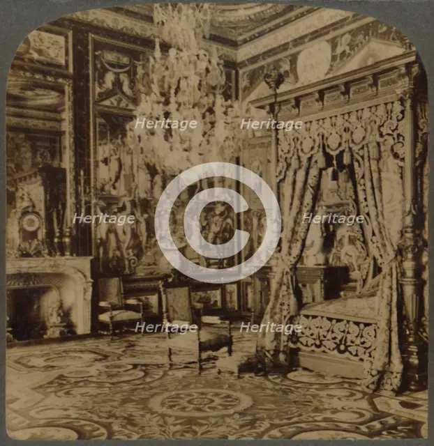 'Bedroom of Catherine de Medicis, Palace of Fontainebleau, France', 1901. Creator: Underwood & Underwood.