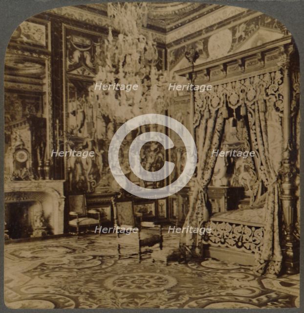 'Bedroom of Catherine de Medicis, Palace of Fontainebleau, France', 1901. Creator: Underwood & Underwood.