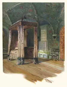 Bedroom of Czar Alexis Michaelovitch, in the Kremlin, Moscow c1900, (1905). Artist: Georges Kossiakoff