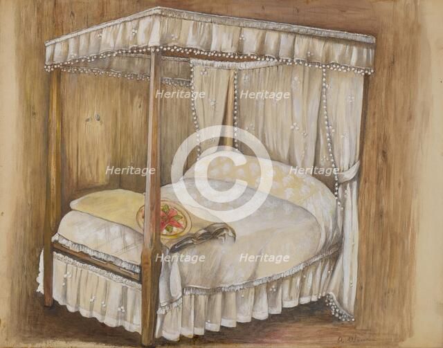 Bedroom of House, 1936. Creator: Anna Aloisi.