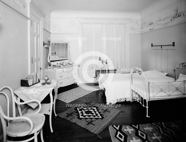 Bedroom, residence of Mr. Fair, 40 Putnam Avenue, Detroit, Mich., between 1905 and 1915. Creator: Unknown.