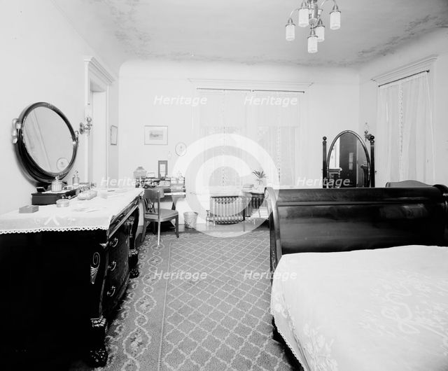 Bedroom, residence of Mr. Fair, 40 Putnam Avenue, Detroit, Mich., between 1905 and 1915. Creator: Unknown.