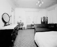 Bedroom, residence of Mr. Fair, 40 Putnam Avenue, Detroit, Mich., between 1905 and 1915. Creator: Unknown
