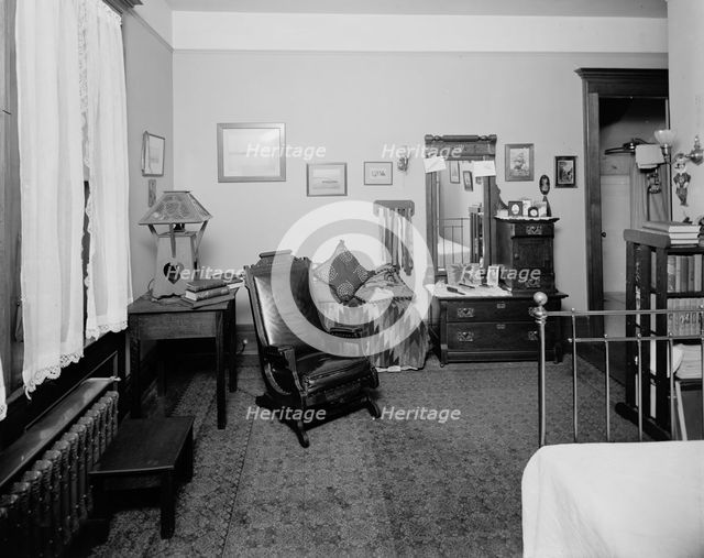 Bedroom, residence of Mr. Fair, 40 Putnam Avenue, Detroit, Mich., between 1905 and 1915. Creator: Unknown.