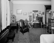 Bedroom, residence of Mr. Fair, 40 Putnam Avenue, Detroit, Mich., between 1905 and 1915. Creator: Unknown