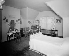 Bedroom, residence of Mr. Fair, 40 Putnam Avenue, Detroit, Mich., between 1905 and 1915. Creator: Unknown