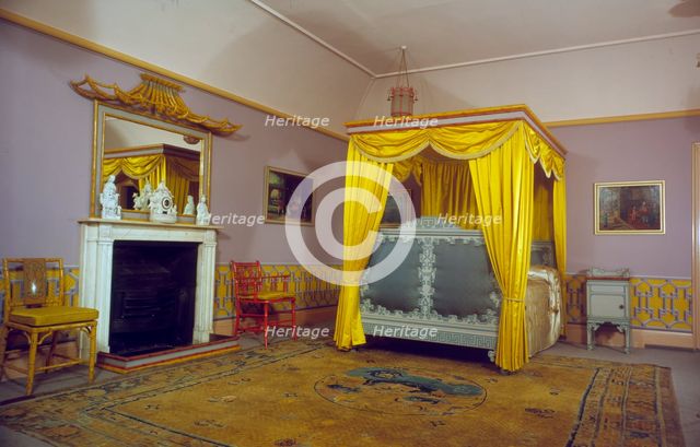 Bedroom, Royal Pavilion, Brighton, East Sussex, 1960s. Artist: Eric de Maré