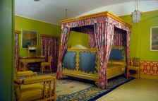 Bedroom, Royal Pavilion, Brighton, East Sussex, 1960s. Artist: Eric de Maré