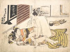 Bedroom Scene, ca. 1739., ca. 1739. Creator: Okumura Masanobu