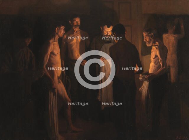 Bedtime at the Shelter, 1901. Creator: Jens Birkholm.