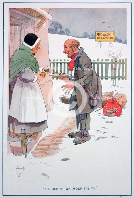Beecham's Pills advertisement, 1913. Artist: Unknown
