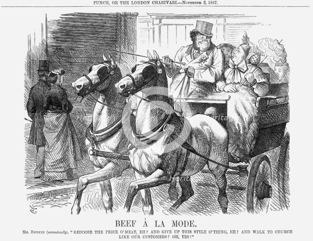 'Beef à La Mode', 1867. Artist: John Tenniel