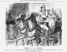 Beef à La Mode 1867. Artist: John Tenniel