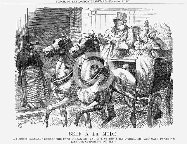 'Beef à La Mode', 1867. Creator: John Tenniel.