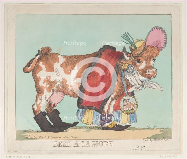 Beef à la Mode, February 14, 1800., February 14, 1800. Creator: Thomas Rowlandson.