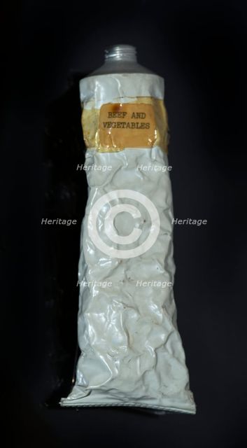 Beef and vegetables space food, Mercury Friendship 7 mission, 1962. Creator: Unknown.