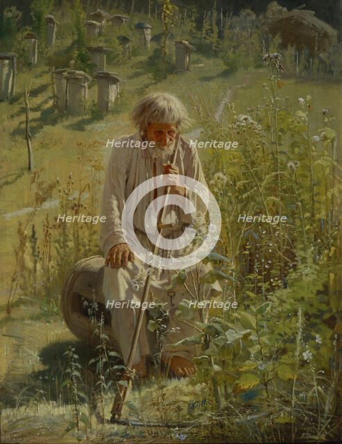 Beekeeper, 1872. Artist: Kramskoi, Ivan Nikolayevich (1837-1887)
