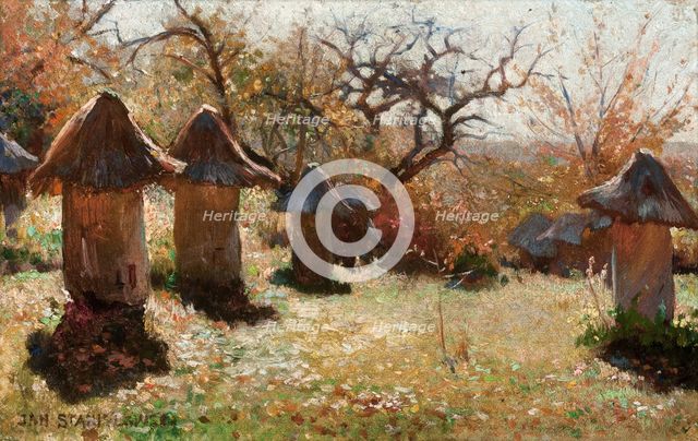 Beehives in the Ukraine, 1895. Creator: Jan Stanislawski.