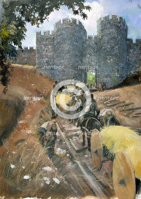 Beeston Castle, c13th century, (c1990-2010). Artist: Ivan Lapper.