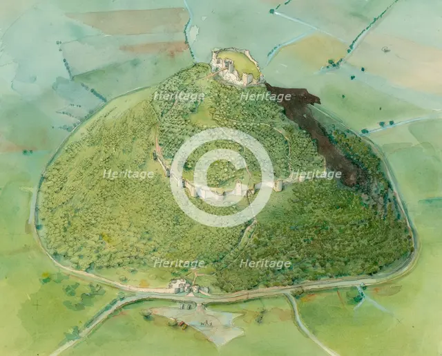Beeston Castle, c2010. Artist: Judith Dobie.