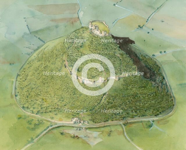 Beeston Castle, c2010. Artist: Judith Dobie.