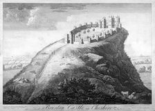 Beeston Castle in Cheshire 1747. Artist: John Boydell