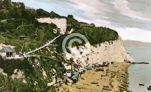 Beer Beach, Devon, early 20th century. Artist: Unknown