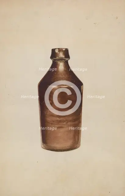 Beer Bottle, c. 1938. Creator: Arthur Stewart.