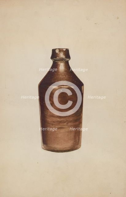 Beer Bottle, c. 1938. Creator: Arthur Stewart.