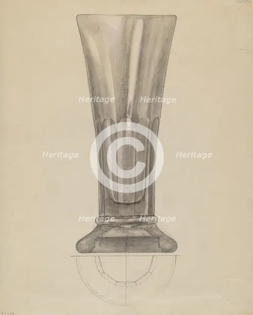 Beer Glass, c. 1936. Creator: Albert Eyth.