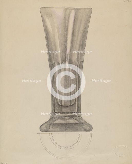 Beer Glass, c. 1936. Creator: Albert Eyth.
