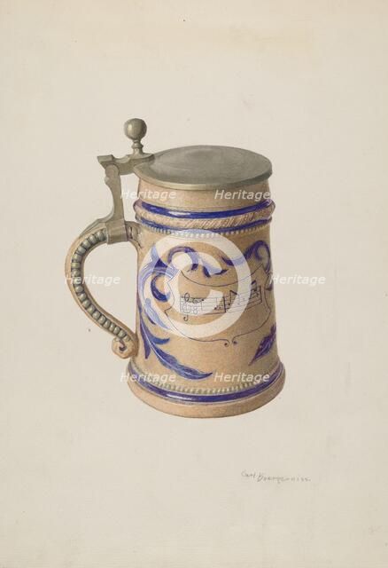 Beer Mug, c. 1939. Creator: Carl Buergerniss.