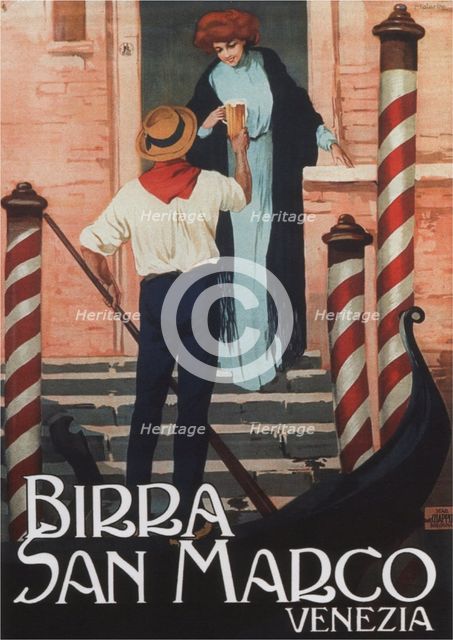 Beer San Marco, c. 1909. Artist: Malerba, Gian Emilio (1880-1926)